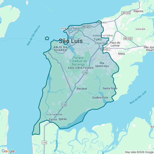 Map of São Luís