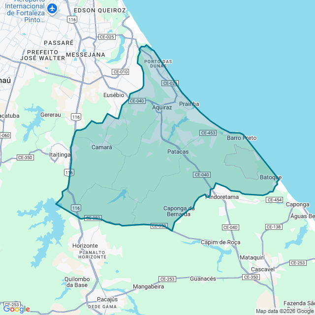 Map of Aquiraz