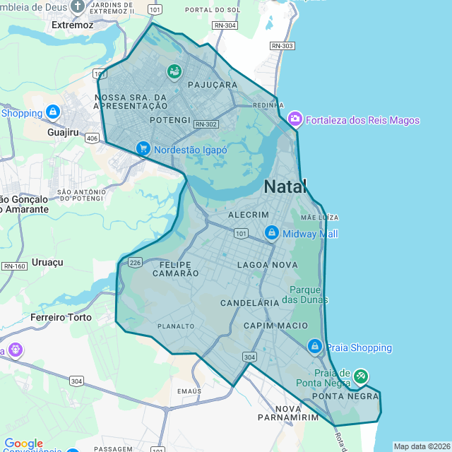 Map of Natal