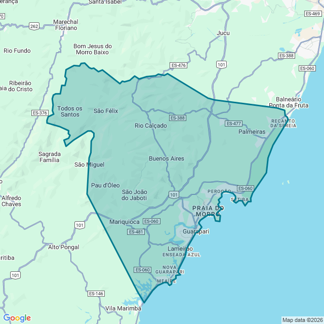 Map of Guarapari