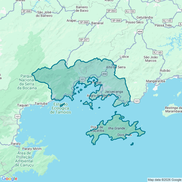 Map of Angra Dos Reis