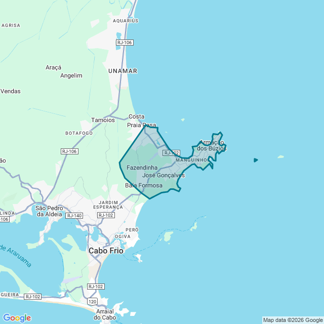 Map of Armação Dos Búzios