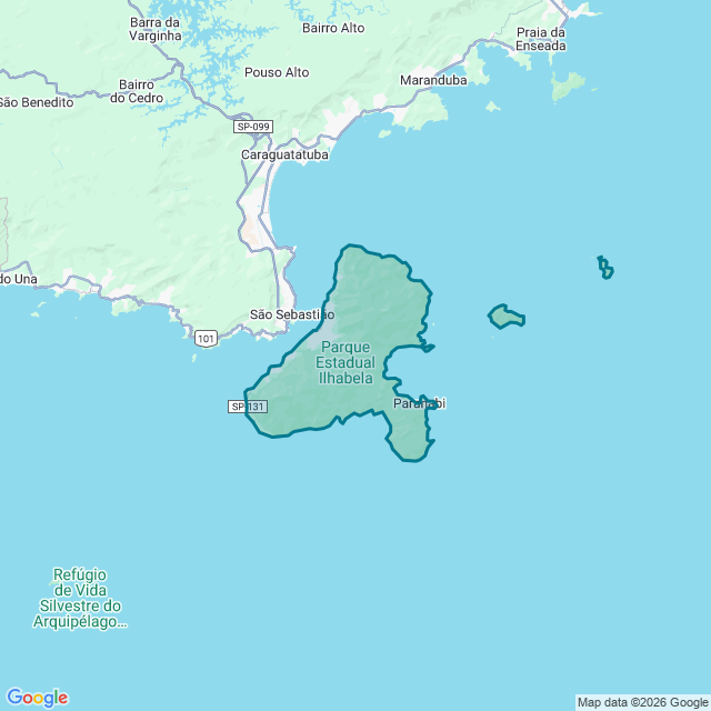 Map of Ilhabela