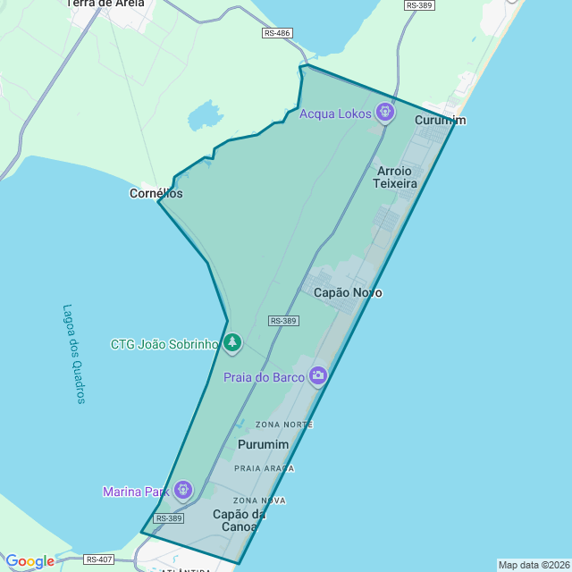 Map of Capão Da Canoa