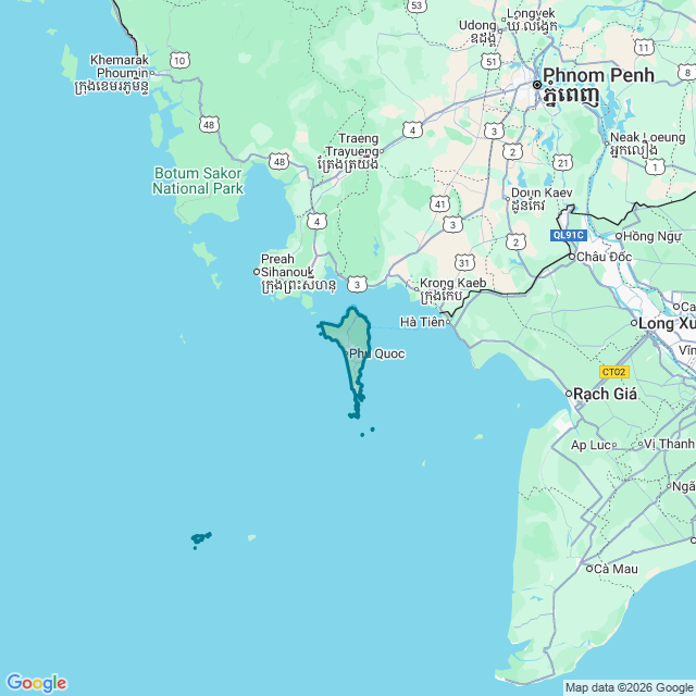 Map of Phu Quoc
