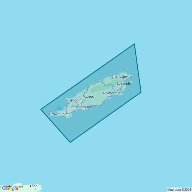 Map of Tobago