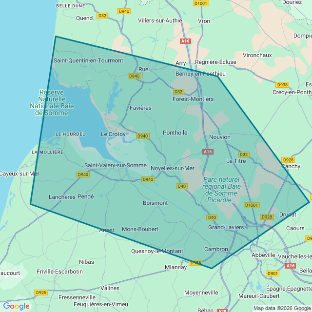 Map of Baie De Somme
