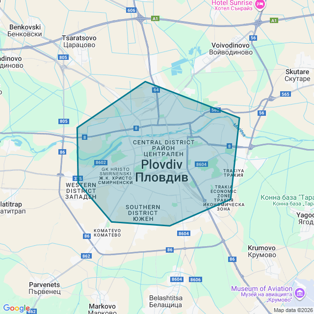 Map of Plodiv