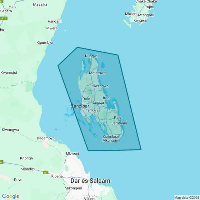 Map of Zanzibar City