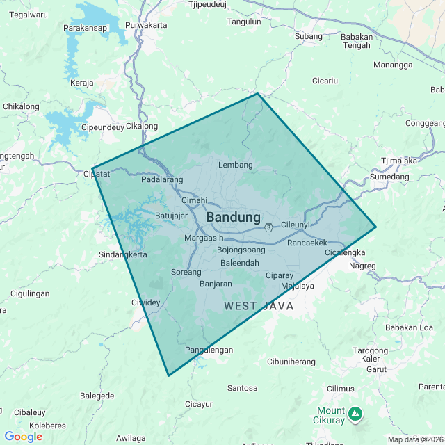 Map of Bandung