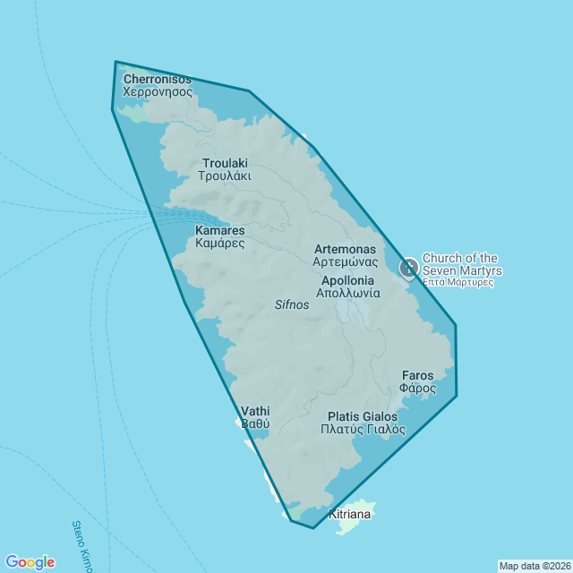 Map of Sifnos