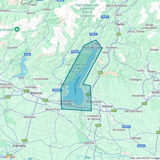 Map of Lake Garda