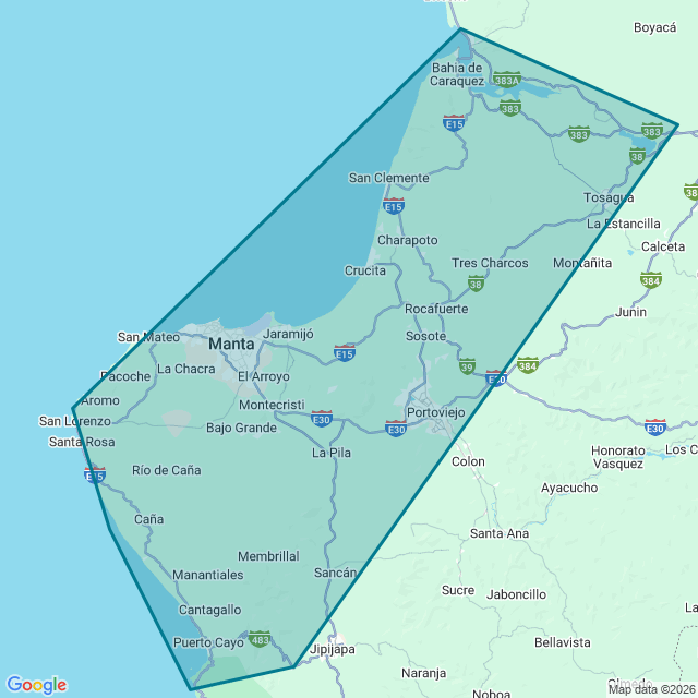 Map of Portovejo