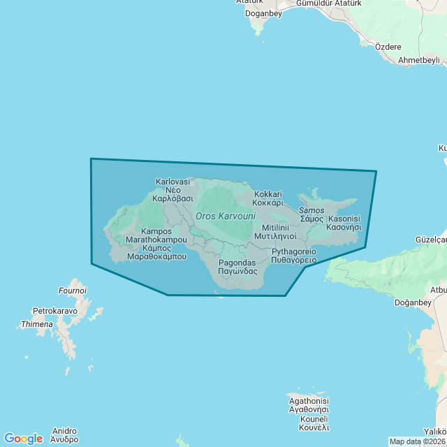 Map of Samos