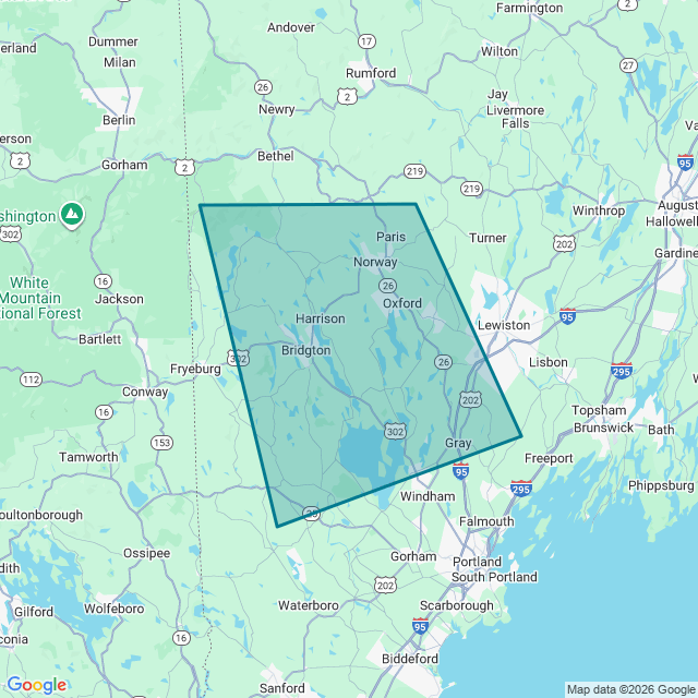 Map of Thompson Lake