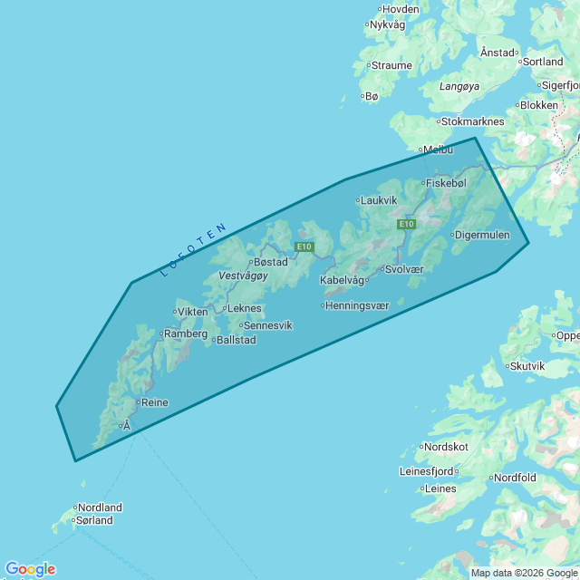 Map of Lofoten