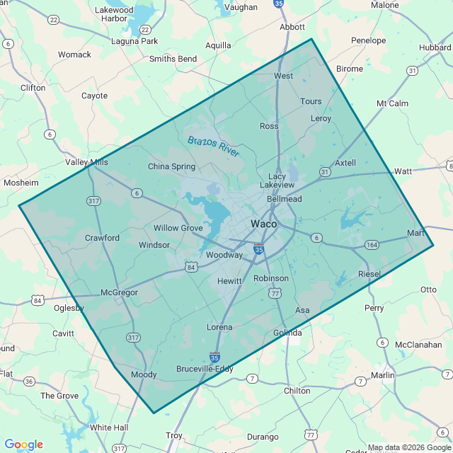 Map of Mclennan