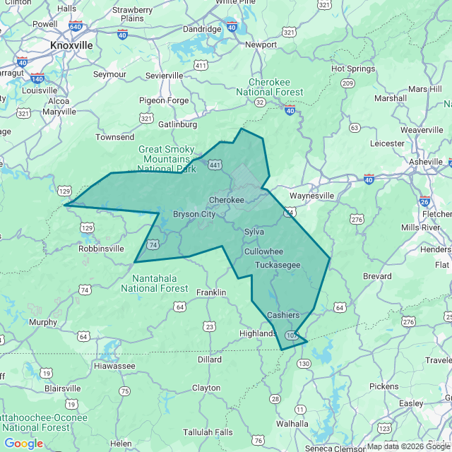 Map of Cullowhee