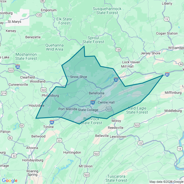 Map of State College