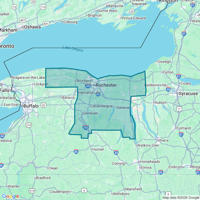 Map of Rochester