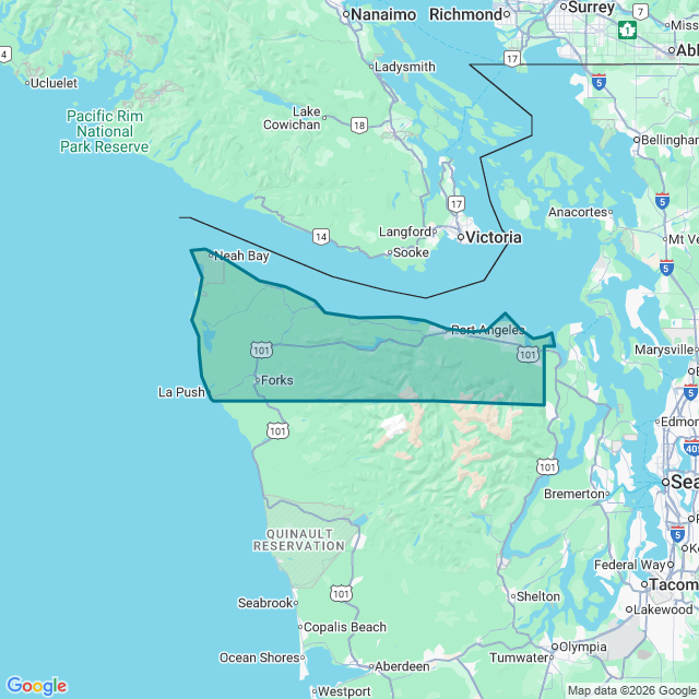 Map of Port Angeles