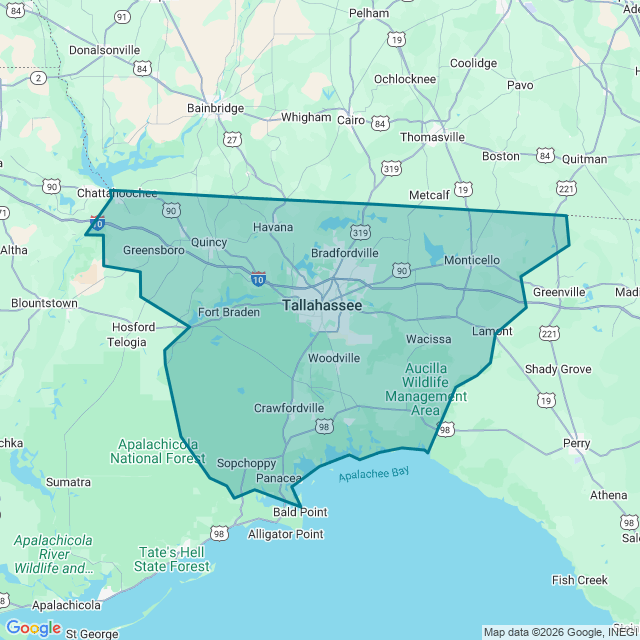 Map of Tallahassee