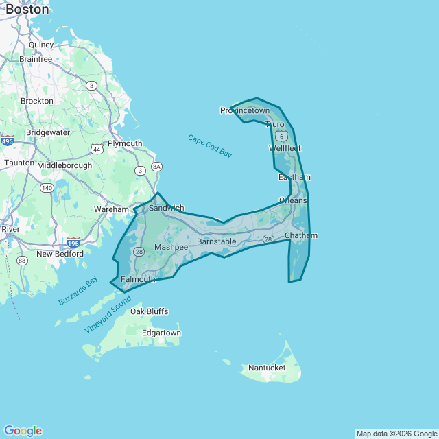 Map of Barnstable Town