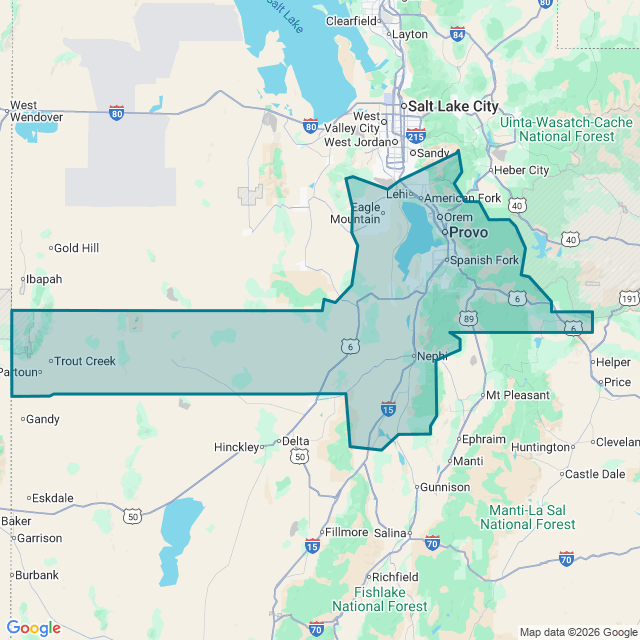 Map of Provo-Orem