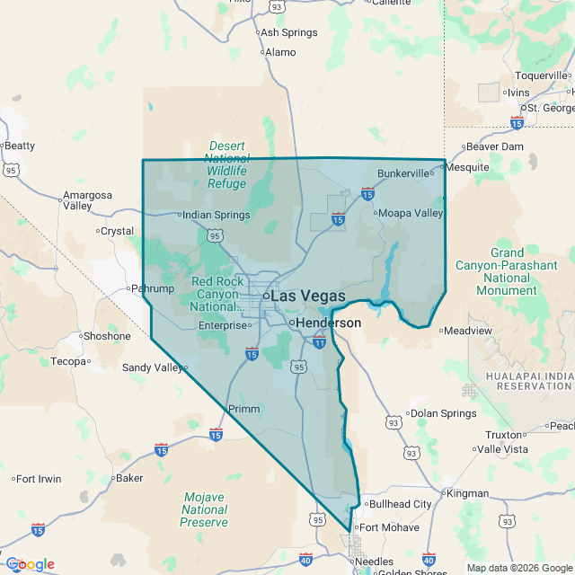 Map of Las Vegas