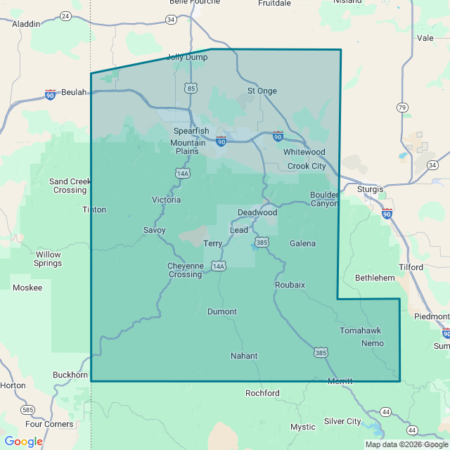 Map of Spearfish