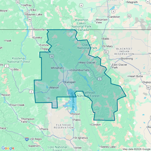 Map of Kalispell