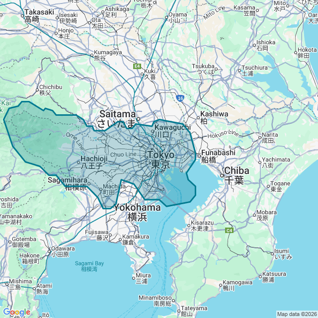 Map of Tokyo