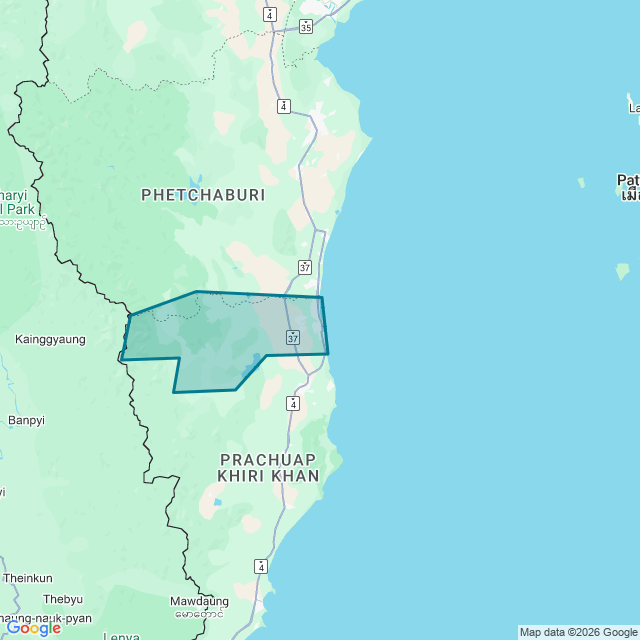 Map of Hua Hin District