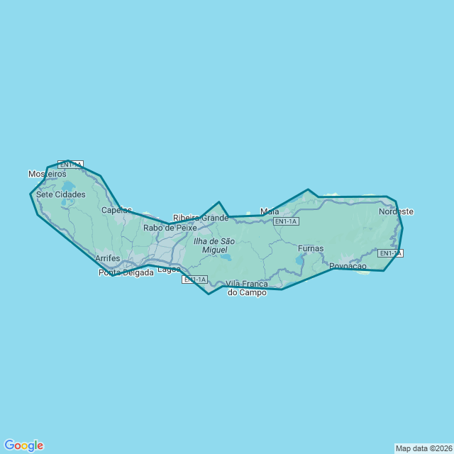 Map of São Miguel